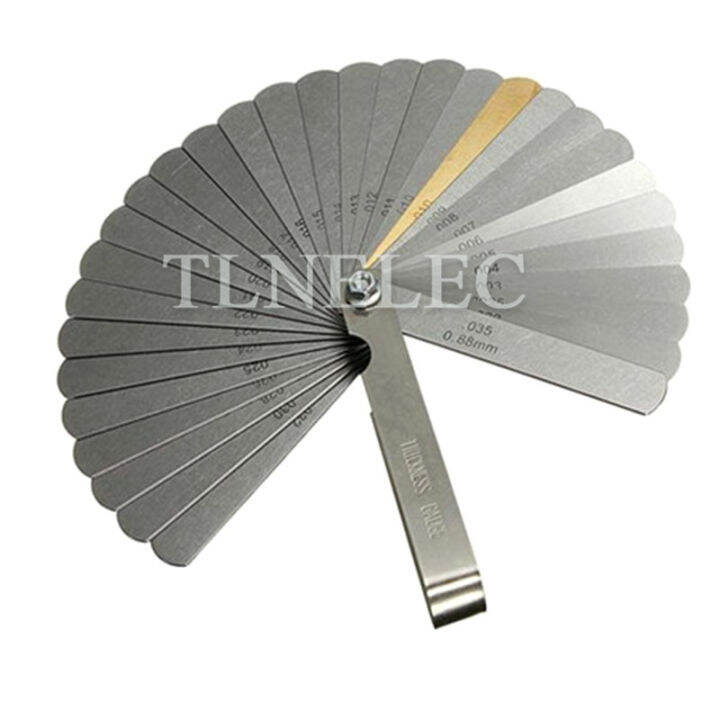 Stainless Steel Combination Feeler Gauge 32 Blades Range Finder Feeler