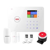 T8Wireless SIM GSM Home Burglar Security LCD Press Keyboard WIFI GSM Alarm System Sensor Kit