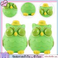 WINOMO 2pcs นกฮูกบีบของเล่นในครัวเรือนบีบของเล่นสีนกฮูกของเล่นที่ยืดหยุ่นของเล่นยืดหยุ่นของเล่นยืดหยุ่น