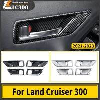 สำหรับ Toyota Land Cruiser 300 2022 2023อุปกรณ์ปรับแต่ง Lc300 Hiasan Interior ที่จับประตูรถสติกเกอร์ป้องกัน