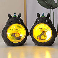 อะนิเมะ Totoro แอ็คชั่น LED ไฟกลางคืนสตูดิโอ G hibli S pirited A Way รุ่น Totoro ดาวเรซิ่นตกแต่งบ้านเด็กของเล่นของขวัญ