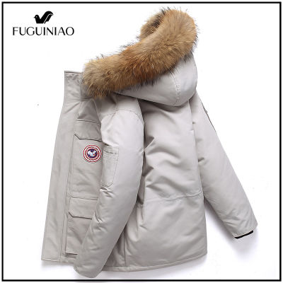 Fuguiniao/fgnแจ็คเก็ตกันหนาวผ้าฟลีซ,เสื้อโค้ทบุรุษเสื้อกันหนาวมีฮู้ด