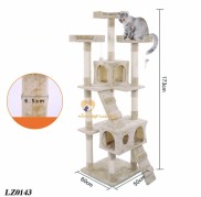 Nhà Cây Cho Mèo Kèm Trụ Cào Móng 60 x 50 x173cm - Cattree Cho Mèo Size Lớn