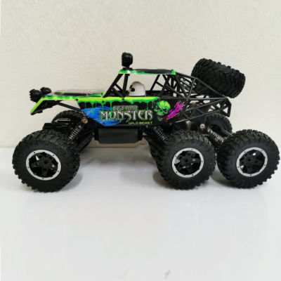 รถบังคับวิทยุ  HENGJIAN NO.659-368 RC Bigfoot Monster 6WD Off-Road Racing  รถไต่หินบังคับขับเคลื่อน 6 ล้อ สเกล 1:16  ความถี่ 2.4 GHZ เร็วแรง ทุกพื้นผิว