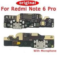 พอร์ตชาร์จเดิมสําหรับ Xiaomi Redmi Note 6 Pro Charge Board ปลั๊ก USB PCB Dock Connector Flex Cable อะไหล่ทดแทน