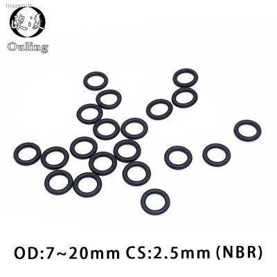❦∋► 50PC/lot Rubber Ring NBR Sealing O Ring 2.5mm Thickness OD7/8/9/10/11/12/13/14/15/16/17/18/19/20x2.5mm O-Ring Seal Gasket Washer