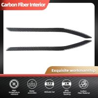 For Tesla Model X Real Carbon Fiber Rear Fog Light Trim Strip Car Modification Accessories Auto Interior Modification