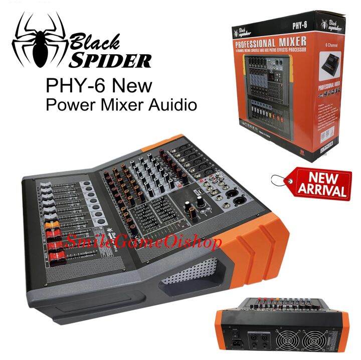 Power Mixer Black Spider PHY6 New Produk Lazada Indonesia
