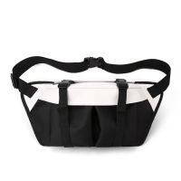 Man Waist Pack Nylon Bag Vintage Crossbody Bag Mens Business Sling Bags Travel Male Casual Waist Pack Shoulder Bag Running Belt