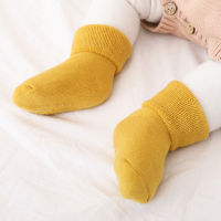 Winter Warm Thick Baby Girls Boys Socks Newborn Baby Socks Terry Anti Slip Socks for Baby Solid Infant Clothes Accessories