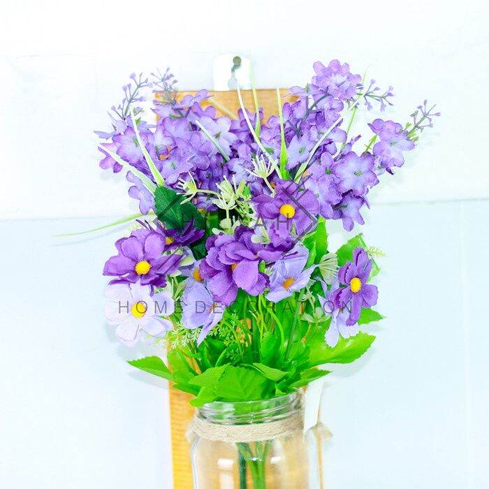 HIASAN DINDING Lampu Tanaman Artificial FLOWER LAMP MINIMALIS -HUDP