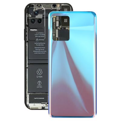 หลังกระจกที่ครอบสำหรับ Xiaomi Redmi K50 / Redmi K50 Pro (สีฟ้า)