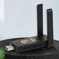 อะแดปเตอร์ Wi-Fi USB แบบ WiFi6ตัวรับการ์ดเน็ตเวิร์กแบบพกพาเสาอากาศภายนอกรองรับบลูทูธสำหรับคอมพิวเตอร์ตั้งโต๊ะแล็ปท็อป