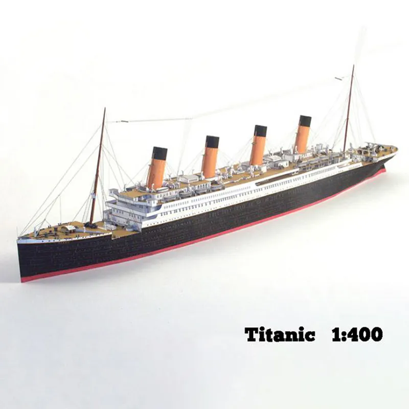 Mô hình tàu Titanic trang trí Titanic mô hình gỗ  Đèn led Dài 40cm
