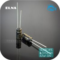 5ชิ้น/50ชิ้น50v4.7uf 50V Elna Silmici Rfs เสียงฟีเวอร์ตัวเก็บประจุแบบอิเล็กโทรไลติก5x11mm