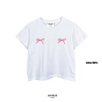 AnyWear - เสื้อยืด Baby Tee ลาย Ribbon 2