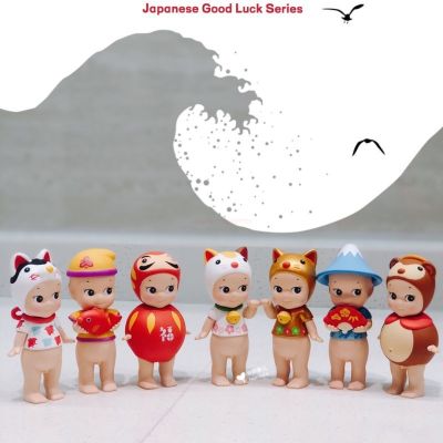 Sonny Angel Blind Good Luck Series Mini อะนิเมะรูป Caja Ciega Mystery Kawaii Decor สะสมเด็กของเล่นของขวัญ