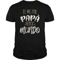 High Quality Graphics Tee Camiseta De Hombre Mejor Papa Del Mundo Para Dia Del Padre Novelty Mens Casual T-shirt  1272