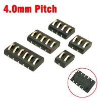 2Pcs 3A SMT Spring Battery Connector 4.0 MM Pitch 2 3 4 5 6 Pin Male Female Contact Power Charging Seat Spring Plated 5U