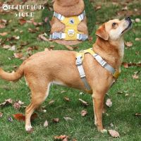 【FCL】☇ Medium Large Dog Harness Breathable Training Adjustable Reflective Chest Doberman