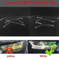 Daytime Running Lights Guide Plate Daytime Running Light Tube Daytime Running Strip for AUDI Q7 2016-2019 LED DRL