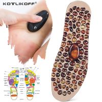 KOTLIKOFF Soft Rubber Cobblestone Therapy Acupressure Pad Feet Massager Insole For Shoes Insoles Improve Blood Circulation Shoes Accessories