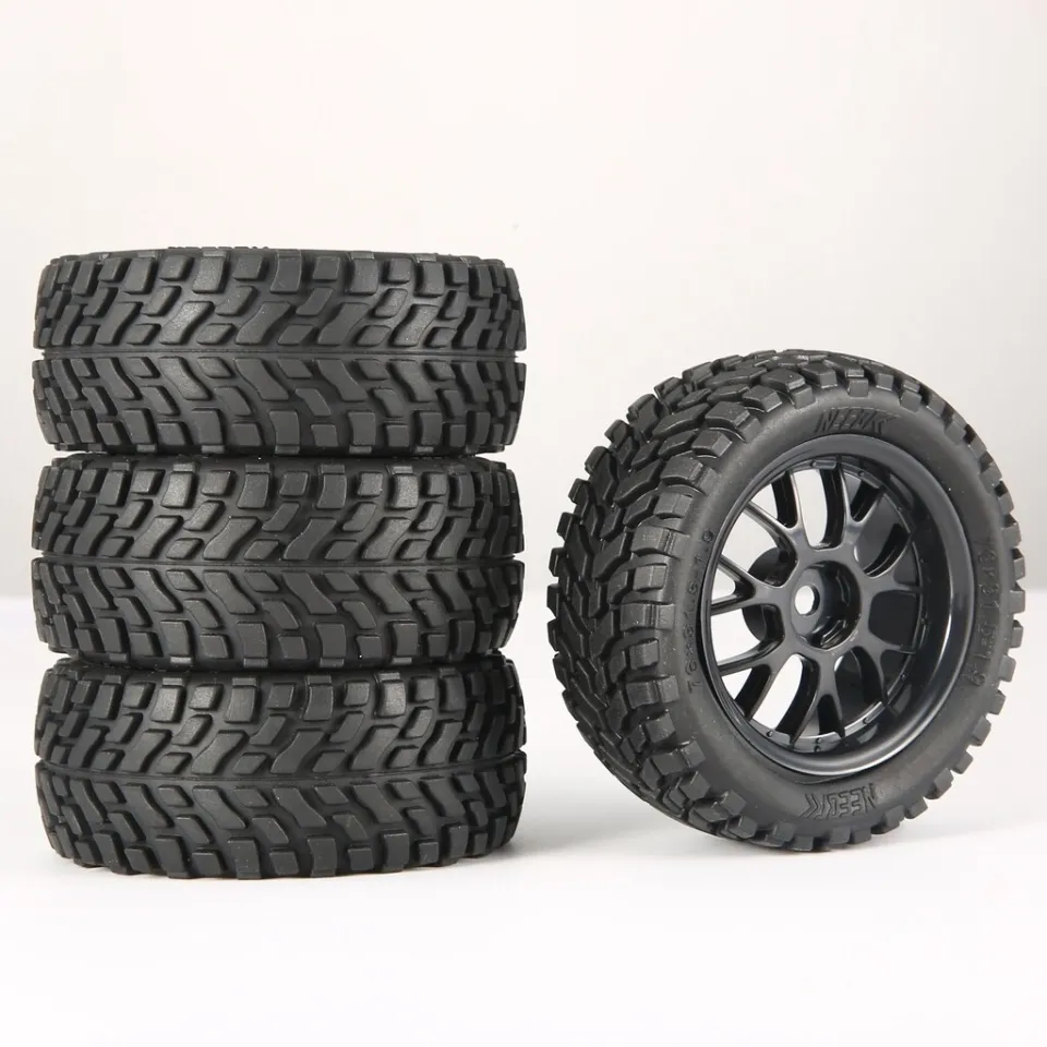 1.9 inch 75mm Off Road Buggy Rubber Tires Wheel 12mm Hex Hubs for