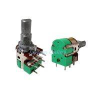 2pcs Volume Potentiometer A503 A103 Stereo Channel With switch H120 A50K A10K 15MM Half Shaft