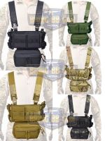 Chest Rig รุ่น MK3  ● คุณสมบัติ : 1. เสื้อเวสทำจากผ้า 500D 2. เสื้อเวสออกแบบมาให้สวมใส่ง่าย คนตัวใหญ่ก็สามารถใส่ได้ 3. มีช่องเก็บของมากมาย 4.