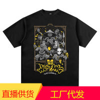 Wu-Tang Clans ผู้ชายผู้หญิงแขนสั้นเสื้อยืดวัยรุ่นเสื้อผ้าพิมพ์ผ้าฝ้ายแขนสั้นคอกลมเสื้อยืดหลวมผู้ชายและผู้หญิงแร็พแร็พฮิปฮอป TEE