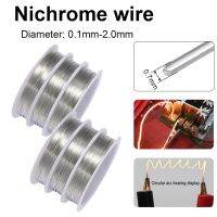 1pcs 0.1mm - 2.0mm Temp Wire Nichrome Resistant Purpose Support (Length 1/5/10M)