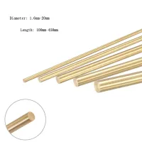 10pcs~1pcs length 100~500mm Hand-done brass bar rod 2/3/4/5/6/8-20mm stick for knife handle part diy toys accessories Shoes Accessories