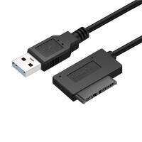 USB3.0 /USB2.0ไปเป็น Mini Sata 7 + 6 13Pin สายแปลงอะแดปเตอร์สำหรับแล็ปท็อป CD/ตัวอ่านแผ่น DVD Slimline