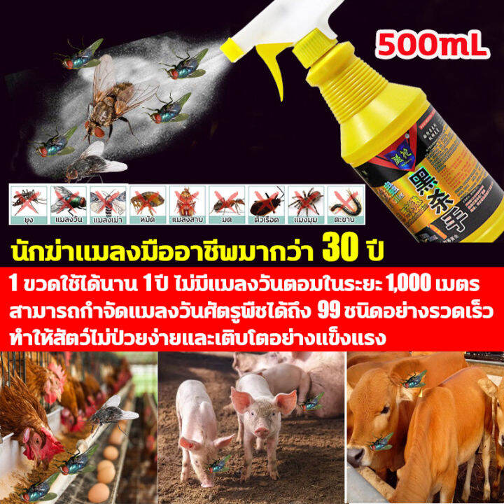 ไม่ได้ผล-คืนเงิน-ยากำจัดแมลงวัน500ml-ยากำจัดแมลงวัน-ที่มีผลจริงๆเพิ่มกลิ่นโปรดของแมลงวัน-ยุง-เป็นพิเศษ-ไล่และฆ่ายุง-แมลงวันและแมลงสาบ-1-ขวดใช้ได้-1-ปี-กำจัดศัตรูพืชภายใน-1000-ตารางเมตร-ผลยาวนานถึง-1-เ