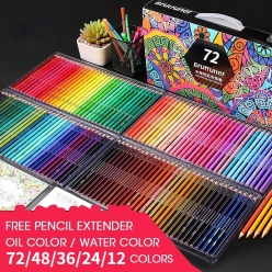 Deli 24 36 48 72 colored pencil professional oil pencils wood