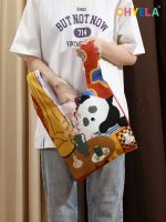 Matisse panda original illustration design small vest bag portable AD111 environmental protection shopping bag portable bag 【BYUE】