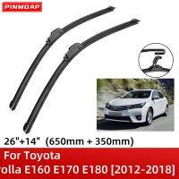 For Toyota Corolla E160 E170 E180 2012-2018 26"+14" Front Windshield Wiper Blades Brushes Cutter Accessories 2016 2017 2018