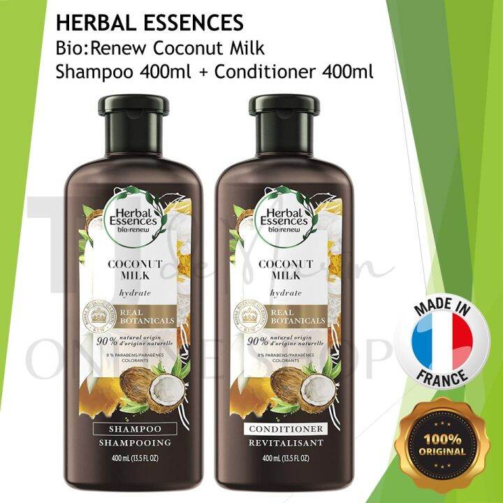Herbal Essences BioRenew Coconut Milk Shampoo 400ml + Conditioner