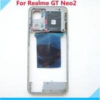 【☊HOT☊】 jiejiu65879742 สำหรับ Realme Gt Neo2นีโอ2กรอบกลางพร้อมปุ่มปรับระดับเสียงฝากรอบหน้ากรอบแชสซีกรอบโทรศัพท์มือถือ