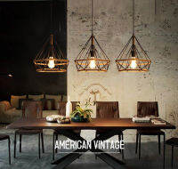 Retro Rope Chandelier Retro Attic Creative Lighting American E27 LED Edison Bulb โคมระย้าห้องใต้หลังคาอุตสาหกรรม