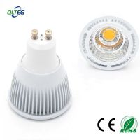 หลอดไฟ GU10สว่างมากที่เป็นที่ต้องการไฟ Led ติดเพดานหรี่แสงได้ AC85-265V สีขาวอุ่น3W 5W 7W GU10โคมไฟ LED สปอตไลท์ไฟ Led GU10