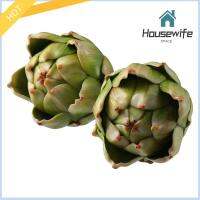 HOUSEWIFE SPACE 4pcs สีเขียวอ่อน โมเดลอาติโช๊คเทียม ใหญ่มากๆ เทียมเทียมเทียม จี้สวยงามเหมือนจริง ของใหม่ ปลอมประดิษฐ์สำหรับตกแต่ง บ้านในบ้าน