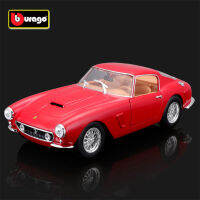 1:24 Ferrari 250 GT Berlinetta Passo Corto จำลองล้อแม็กรถสปอร์ตรุ่น D Iecast โลหะของเล่นคลาสสิกรถแข่งรุ่นเด็กของขวัญ