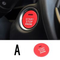 、‘】【’ Car Engine Start Button Replcment Cover For Mazda 3 Axela Atenza Cx-3 Cx-5 Cx-8 Mx-5 Carbon Fiber Interior Button