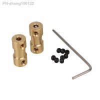 2pcs 3.17mm to 3mm Shaft Coupling Motor Connector Brass Joint For RC With Screws