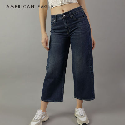 American Eagle Strigid 90s Wide Leg Crop Jean กางเกง ยีนส์ ผู้หญิง ไวด์เลก ครอป (WWI 043-4571-896)