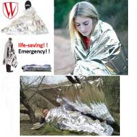 WHEEL UP Outdoor First Aid Rescue Blanket Windproof Waterproof Foil Thermal Blanket Emergency Blanket Camping Hiking Survival Kit Tool