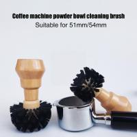 Coffee Machine Brush Cleaner Coffee Tamper Cleaning Brush Espresso Coffee Grinder Cleaning For 51mm 53mm Basket Barista Kit L4Z1