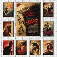 300สปาร์ตันนักรบภาพยนตร์คราฟท์ผ้าใบโปสเตอร์ประวัติศาสตร์สงครามศิลปะภาพพิมพ์บ้านตกแต่งผนัง Liyanhong2