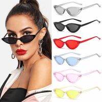 2021 Retro Black Cat Eye Sexy Sunglasses Small Frame Narrow Side Summer Fashion Ladies Shades Trending Streetwear Eyewear UV400 Rotary Tool Parts Acce